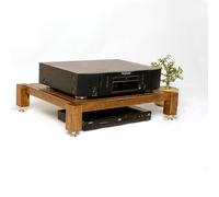 WNYAILLL Mobile Stereo Hi fi rack hifi, Componente Stereo Rack, Supporto For Lettore CD, Armadietto AV Moderno, Rack Audio Moderno, Scaffale Aperto For Casa, Ufficio, Teatro, Soggi(Brown,10cm/3.9in)
