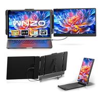 WNZO Estensore per schermo portatile, 14 pollici FHD IPS portatile da viaggio, secondo schermo per laptop da 13"-17", ideale per viaggio/lavoro remoto, compatibile con Windows/Mac/Android/Chrome