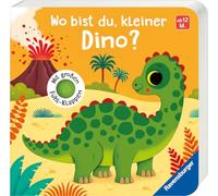 Wo bist du, kleiner Dino? Mit großen Fühl-Klappen - Spielbuch mit Stoff-Klappen, Kinderbuch ab 12 Monaten: Mit großen Fühl-Klappen