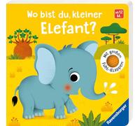 Wo bist du, kleiner Elefant? Mit großen Fühl-Klappen - Spielbuch mit Stoff-Klappen, Kinderbuch ab 12 Monaten: Mit großen Fühl-Klappen