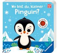 Wo bist du, kleiner Pinguin? Mit großen Fühl-Klappen - Spielbuch mit Stoff-Klappen, Kinderbuch ab 12 Monaten: Mit großen Fühl-Klappen
