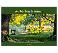 Wo Gärten träumen - Verwunschene Rückzugsorte im Wandel der Jahreszeiten (Tischkalender 2026 DIN A5 quer), CALVENDO Monatskalender: Magische Gärten im Jahreslauf