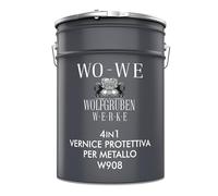 WO-WE Vernice Antiruggine per Ferro 4in1 da Esterno Blu - 5L