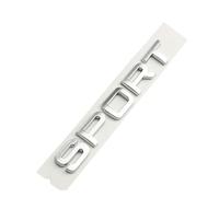 WOAFEY 2 Pezzi 3D Piastra di Metallo Creativo Distintivi Adesivi per Land Rover Range Rover Sport Discovery Sport Modificato Turbo Emblemi Decorazione Adesivi,Silver