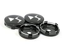 WOAFEY 4 Pezzi Tappo Centrale Ruota, per Citroen DS3 DS6 DS7 Coprimozzo Coprimozzo Centrale Auto Coprimozzo Centrale Rim Sostituzione Copertura Emblema, 60MM,B