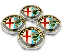 WOAFEY Coprimozzo 4 PZ 60mm per Alfa Romeo 159 156 Giulietta Mito Giulia Spider Brera Coprimozzo per Mozzo Centrale Auto Cerchi per Automatico Copertura Badge Emblem Sticker Tappi per Mozzo Ruota,C