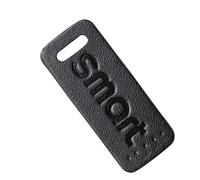 WOAFEY Regolatore di Clip per Cintura di Sicurezza per Auto per Smart 453 Fortwo Forfour 2015-2018 Cintura di Sicurezza Supporto per Cuscino Badge Interni in Pelle Nuovo,Black