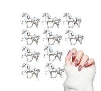 Woalopted Charm e Gemme per Unghie | 10 Pezzi per Manicure a Forma di Cavallo | Decorazioni Cellulari | per Artisti Spose Feste Eventi Speciali Principianti Amanti della Bellezza Studenti Donne
