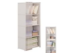 Woalopted Guardaroba D'armadio Portatile, Armadio Per L'organizzatore Di Vestiti A Prova Di Polvere, Organizzatore Per Guardaroba Con Rivestimento In Tessuto Non Tessuto Con Ripiani