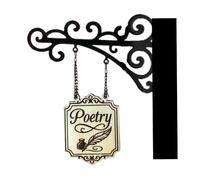 Woalopted Libreria Dark Romance Sezione Insegno, Appesi Per Libreria, Amanti dei Libri, Scudo Appendibile, Regalo per gli amanti dei Libri, Decorazione da parete per casa e aula