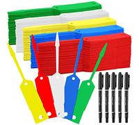 Woanger 2000 etichette autobloccanti per chiavi auto, con 5 penne nere, per ufficio e negozio automobilistico (10,6 x 9,5 cm, colori vivaci)