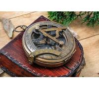 WOANIN - Bussola con meridiana personalizzata, regalo per figlio, bussola con meridiana personalizzata (personalizzata)