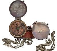 WOANIN - Bussola in ottone inciso, regalo per mio figlio, per il figlio, per il figlio o per il papà, regalo a figlio dalla mamma, un regalo perfetto e unico