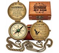 WOANIN Bussola personalizzata con custodia/regalo per figlio/a mio figlio/regalo da mamma a figlio