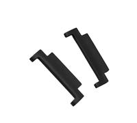 WOATOHO 1 paio di adattatori for cinturini for orologi in pelle nera/oro rosa, modello con apertura a testa convessa, connettore da 22 mm, 20 mm e 18 mm(Black,22 * 22mm)