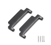 WOATOHO 2 connettori in metallo nero argento oro con perni a molla, connettori for cinturini flessibili for orologi da 20 mm e 22 mm(Black,20 * 22mm)