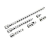Wobble/Rigido Prolunga, Adattatore & Snodo Universale Set 6pc 1cmSq Drive - Mare