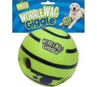 Wobble Wag Giggle Ball, Interactive Dog Toy, Fun Giggle Sounds,14cm