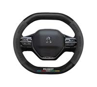 WOBBLO Auto Coprivolante per Peugeot 3008 2016-2020, Copertura di Volante Copristerzo Auto Antiscivolo Traspirante Pelle Protettivo Volante Interno Accessori,DD