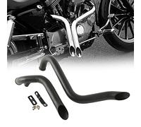 WOBBLO Tubi Scarico Moto per Harley Sportster XL 883 1200 Softail Dyna Touring 1984-2016 1.75 "Trascinare Tubi di Scarico (Color : Nero)