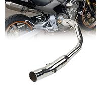 WOBBLO Tubi Scarico Slip On per H&Onda CB600F Hornet 600 CB600 EU US Edition Sistema di Scarico Moto Fuga Moto Tubo di Collegamento Centrale Modificato (Color : US Edition)