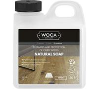 WOCA 511110A Sapone naturale per la pulizia del legno oliato, Bianco, 1 litro