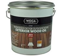 WOCA Denmark Exterior Wood Oil, olio per terrazze, larice, 3 l, decapaggio penetrante a base d'acqua per terrazze in legno, recinzioni, rivestimenti e mobili per esterni