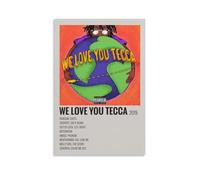 WOCGHWPOT Lil Tecca We Love You Tecca - Poster impermeabile, decorazione da parete, soggiorno, bagno, cucina, stampa moderna, multifunzionale, facile da pulire, idea regalo, 60 x 90 cm, senza cornice