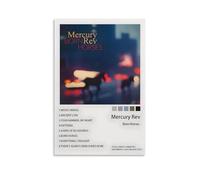 WOCGHWPOT Mercury Rev - Poster impermeabile, decorazione da parete per soggiorno, bagno, cucina, stampa moderna, facile da pulire, idea regalo, 50 x 75 cm, senza cornice