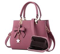Wocharm Borsa a tracolla delle signore del cuoio dell'unità di elaborazione, borsa superiore della maniglia, borsa di totalizzatore di modo delle borse delle donne per, Pacchetto di gomma ros carta