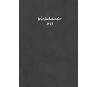 Wochenplaner 2026 A5 1 Woche 2 Seiten: Buchkalender mit Habit Tracker, Monatsübersicht, Jahresübersicht, Kontakt- & Passwortlisten und extra ... Geschenk für Erwachsene, Kollegen & das Team