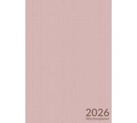 Wochenplaner 2026 A5 - Wochen-Notizkalender, Woche links Notizen rechts, elegantes, minimalistisches horizontales Design, Softcover matt für Büro, Studium und Alltag