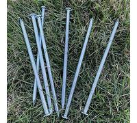 WOCHOLL - Picchetti per erba artificiale, 15 cm, 35 cm, zincati per erba artificiale, bordi per pavimentazione, barriere erbacce, carpenteria, da 15,2 cm, 35 pezzi