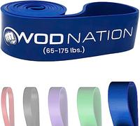 WOD Nation Pull Up Assistance Band - Ideale per Pullup Assist, Chin Up, Bande di Resistenza Esercizio, Stretching, Lavoro di Mobilità e Fitness Serio - Singola Fascia Blu