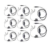 WODASEN 8 pezzi CLP1010e CLP1080e Walkie Talkie auricolare acustico con microfono PTT per Motorola CLP 1010e 1080e CLP107e CLP1040e CLP1083e CLP446e CLPe446 CLPe Plus Radio (confezione da 8)