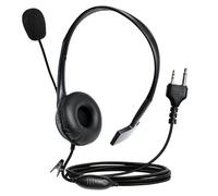 WODASEN Cuffie over-one con microfono Boom PTT Single Ear Overhead Walkie Talkie Cuffie per Midland GMRS/FRS Radio X-tra X-Talker LXT600pa GXT1000 (per Midland 2-Pin/A)