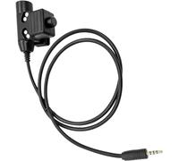 WODASEN Spina da 3,5 mm U94 PTT Adattatore tattico per cuffie Push to Talk Connettore audio per telefono cellulare compatibile con interfaccia audio Cablaggio civile