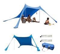 Wodesitiy Ombra Zelts - Tenda da sole da spiaggia, da viaggio, leggera, 2,1 x 1,5 x 1,7 m, tenda da spiaggia, protezione UV, per spiaggia, picnic, pesca, campeggio