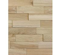 wodewa Rivestimento Murale Legno di Quercia Rustico I 1m² Pannelli Murali Rivestimento Parete Legno Decorazioni Pareti 3D Pannello Decorativo Cucina Cameretta I Naturale
