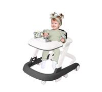 WODFARR Girello per bambini musicale 2 in 1, regolazione dell'altezza, vassoio di attività rimovibile, girello per bambini facilmente pieghevole, da 6 a 18 mesi, velocità della ruota posteriore