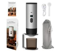 WODHMIEY Macchina da caffè portatile a capsula elettrica con display ricaricabile 7800 mAh, compatibile con capsule Nespressos Dolce Gustos e polvere di caffè per viaggi, ufficio, casa