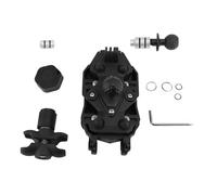 WODHMIEY Motorcycle Fork Stem Phone Mount, 4 grups Vibration Buffer Shock Absorber, Prevent Theft Clamp Arm, Rotation Holder for ATV UTV Snowmobile con TPU Silicone Protecti