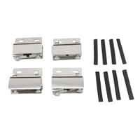 WODHMIEY Set di 4 barre portapacchi - adatto per ProMaster Ducato Jumper, supporto di montaggio in acciaio inox 304 senza foratura, per pannello solare e trasporto bagagli, barre portatutto ad alto