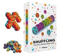 wodjcks Gioco di parole con dadi incasinati, puzzle di dadi per allenare il cervello a ritmo serrato, set di giochi da tavolo adatti ai viaggi, per 1-5 giocatori, feste di allenamento del cervello