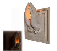 wodjcks Mani in Preghiera: Una Combinazione Perfetta, Portacandele Mani in Preghiera, Portacandele con Statuetta Mani in Preghiera, Decorazioni ispiratrici per la Preghiera, Decorazioni per la casa