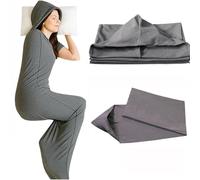 wodjcks Sacco Nanna a Compressione, Coperta indossabile Ultraleggera, Sacco Nanna con Cappuccio per Un Maggiore Comfort, Sollievo da Stress e ansia, Tessuto Elasticizzato Traspirante(Large)