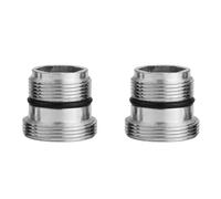 Wodsty 2-Pie 0.5-M22 Adattatore maschio per rubinetto dell'acqua con 2 O-Rings, ottone cromato per rubinetti, filtri, tubi, depuratori e docce