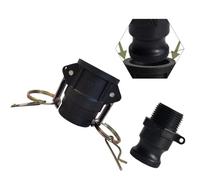 Wodsty 2 set di giunti Camlock da 1-2", tipo D e per F | 2 set di giunti Camlock in polipropilene tipo D & per kit di giunzione tubo da 1-2 pollici