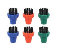 Wodsty 3-Pie - Set di pennelli con setole Lon codificate a colori per Vaporetto, Loaspira e Unico Stm Uum Clners - Per Vaporetto Pro 90/Turbo Pro 80/70, O Pro 3.0, Classic 65/55, Forever, Evolution