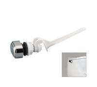 Wodsty Abs - Kit per serbatoio WC con leva a pressione, finitura cromata, accessorio da bagno laterale per bagni domestici e commerciali